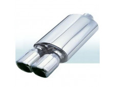 Прямоточный глушитель (двойная насадка 0345) CarEx YFX-0745/0697 - 2 выхода